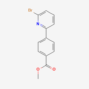 molecular formula C13H10BrNO2 B3052215 Benzoic acid, 4-(6-bromo-2-pyridinyl)-, methyl ester CAS No. 395642-35-0