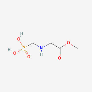 molecular formula C4H10NO5P B3052217 Glycine, N-(phosphonomethyl)-, 1-methyl ester CAS No. 39600-44-7