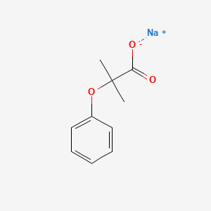 molecular formula C10H11NaO3 B3052220 Sodium 2-phenoxyisobutyrate CAS No. 39617-08-8
