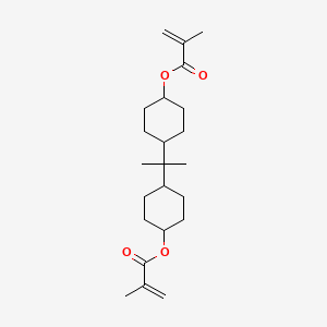 molecular formula C23H36O4 B3052225 (1-Methylethylidene)di-4,1-cyclohexanediyl bismethacrylate CAS No. 39664-33-0