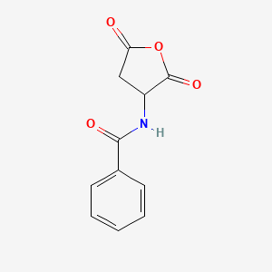 molecular formula C11H9NO4 B3052239 N-(2,5-dioxooxolan-3-yl)benzamide CAS No. 39741-36-1