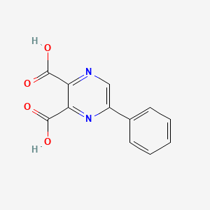 molecular formula C12H8N2O4 B3052245 5-Phenylpyrazine-2,3-dicarboxylic acid CAS No. 39784-64-0