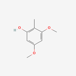 molecular formula C9H12O3 B3052249 苯酚，3,5-二甲氧基-2-甲基- CAS No. 39828-36-9