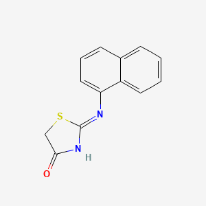 molecular formula C13H10N2OS B3052262 2-(naphthalen-1-ylamino)thiazol-4(5H)-one CAS No. 398996-75-3