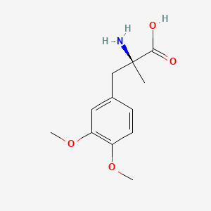 molecular formula C12H17NO4 B3052267 3-Methoxy-O,alpha-dimethyl-L-tyrosine CAS No. 39948-18-0