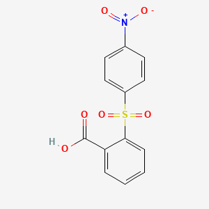 molecular formula C13H9NO6S B3052268 2-[(4-硝基苯基)磺酰基]苯甲酸 CAS No. 39950-34-0