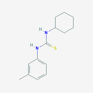 molecular formula C14H20N2S B3052271 1-Cyclohexyl-3-(3-methylphenyl)thiourea CAS No. 39964-37-9