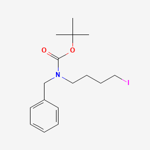 molecular formula C16H24INO2 B3052279 Tert-butyl benzyl(4-iodobutyl)carbamate CAS No. 400045-79-6