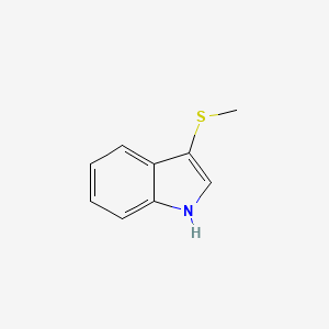 molecular formula C9H9NS B3052280 3-methylsulfanyl-1H-indole CAS No. 40015-10-9