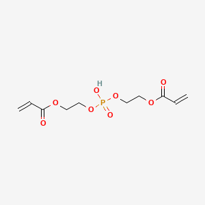 molecular formula C10H15O8P B3052289 Bis[2-(acryloyloxy)ethyl] hydrogen phosphate CAS No. 40074-34-8