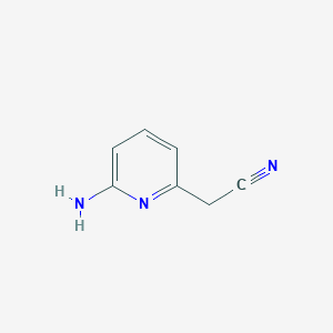 molecular formula C7H7N3 B3052290 2-(6-Aminopyridin-2-yl)acetonitrile CAS No. 400776-68-3