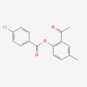 2-Acetyl-4-methylphenyl 4-chlorobenzoate