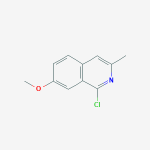 molecular formula C11H10ClNO B3052301 1-Chloro-7-methoxy-3-methylisoquinoline CAS No. 40134-05-2