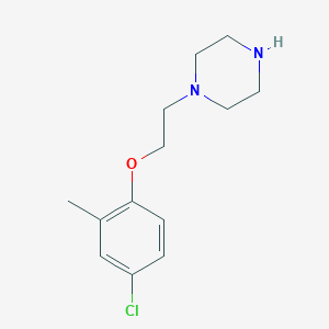 molecular formula C13H19ClN2O B3052306 1-[2-(4-Chloro-2-methylphenoxy)ethyl]piperazine CAS No. 401798-02-5
