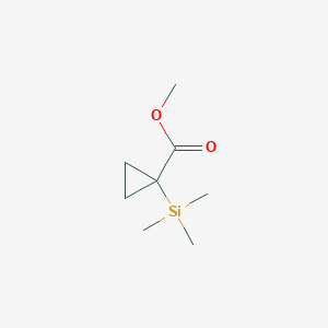 molecular formula C8H16O2Si B3052308 Methyl 1-(trimethylsilyl)cyclopropanecarboxylate CAS No. 40195-35-5