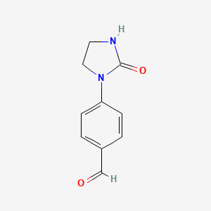 molecular formula C10H10N2O2 B3052311 4-(2-Oxoimidazolidin-1-yl)benzaldehyde CAS No. 40224-25-7