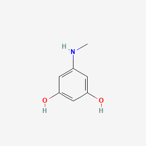 molecular formula C7H9NO2 B3052313 1,3-Benzenediol, 5-(methylamino)- CAS No. 40248-01-9