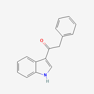 molecular formula C16H13NO B3052317 1-(1H-吲哚-3-基)-2-苯基乙酮 CAS No. 40281-54-7