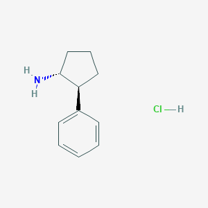 molecular formula C11H16ClN B3052319 (1R,2S)-2-苯基环戊烷-1-胺盐酸盐 CAS No. 40297-12-9