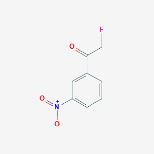 molecular formula C8H6FNO3 B3052320 2-Fluoro-1-(3-nitrophenyl)ethanone CAS No. 403-12-3