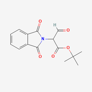 molecular formula C15H15NO5 B3052329 叔丁基 2-(1,3-二氧代-1,3-二氢-2H-异吲哚-2-基)-3-氧代丙酸酯 CAS No. 40367-35-9