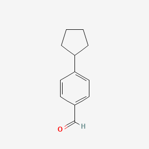 molecular formula C12H14O B3052337 p-Cyclopentylbenzaldehyde CAS No. 40452-70-8