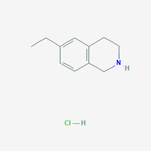 molecular formula C11H16ClN B3052338 6-Ethyl-1,2,3,4-tetrahydroisoquinoline hydrochloride CAS No. 404576-49-4