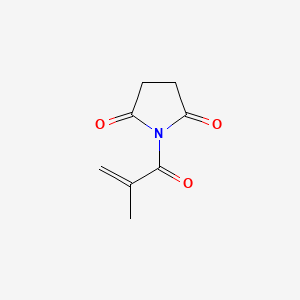 molecular formula C8H9NO3 B3052339 2,5-Pyrrolidinedione, 1-(2-methyl-1-oxo-2-propenyl)- CAS No. 40459-77-6