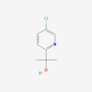 molecular formula C8H10ClNO B3052340 2-(5-氯吡啶-2-基)丙пан-2-醇 CAS No. 40472-78-4