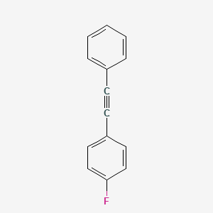 molecular formula C14H9F B3052344 1-Fluoro-4-(2-phenylethynyl)benzene CAS No. 405-29-8