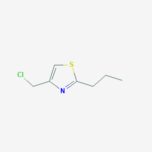 molecular formula C7H10ClNS B3052348 4-(氯甲基)-2-丙基-1,3-噻唑 CAS No. 40516-58-3