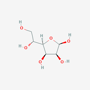 molecular formula C6H12O6 B3052351 β-D-甘露呋喃糖 CAS No. 40550-49-0