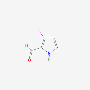 molecular formula C5H4INO B3052352 3-Iodo-1H-pyrrole-2-carbaldehyde CAS No. 40566-07-2