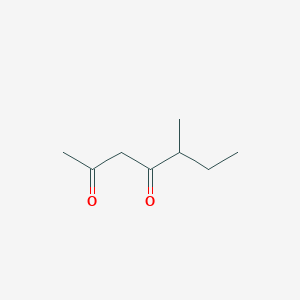 molecular formula C8H14O2 B3052354 5-甲基庚烷-2,4-二酮 CAS No. 40568-43-2