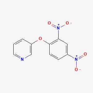 molecular formula C11H7N3O5 B3052357 3-(2,4-二硝基苯氧基)吡啶 CAS No. 40604-27-1