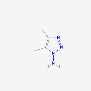molecular formula C4H8N4 B3052362 4,5-Dimethyl-1H-1,2,3-triazol-1-amine CAS No. 40679-57-0