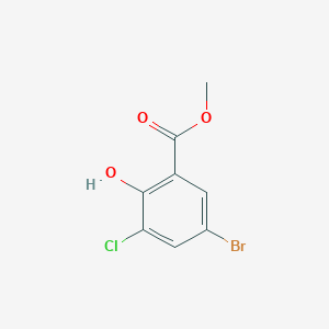 molecular formula C8H6BrClO3 B3052363 Methyl 5-bromo-3-chloro-2-hydroxybenzoate CAS No. 4068-72-8