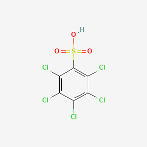 molecular formula C6HCl5O3S B3052366 2,3,4,5,6-五氯苯磺酸 CAS No. 40707-29-7