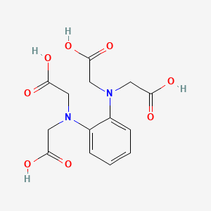 molecular formula C14H16N2O8 B3052373 2,2',2'',2'''-(1,2-Phenylenedinitrilo)tetraacetic acid CAS No. 40774-59-2