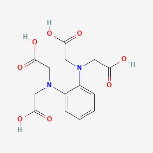 molecular formula C14H16N2O8 B3052373 Glycine, N,N'-1,2-phenylenebis[N-(carboxymethyl)- CAS No. 40774-59-2