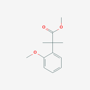 molecular formula C12H16O3 B3052378 Methyl 2-(2-methoxyphenyl)-2-methylpropanoate CAS No. 40801-03-4