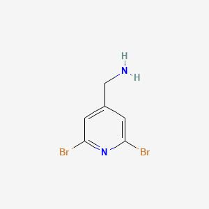 molecular formula C6H6Br2N2 B3052381 (2,6-Dibromopyridin-4-yl)methanamine CAS No. 408352-56-7
