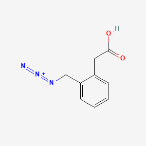 molecular formula C9H9N3O2 B3052383 (2-(Azidomethyl)phenyl)acetic acid CAS No. 40851-64-7