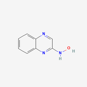 molecular formula C8H7N3O B3052443 2-喹喔啉胺，N-羟基- CAS No. 41443-27-0