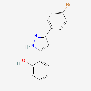 2-[5-(4-Bromophenyl)-1H-pyrazol-3-YL]phenol