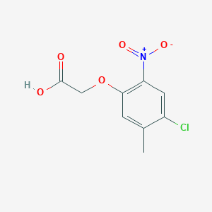 molecular formula C9H8ClNO5 B3052464 2-(4-氯-5-甲基-2-硝基苯氧基)乙酸 CAS No. 416885-45-5