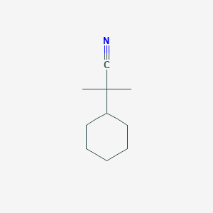 molecular formula C10H17N B3052473 2-Cyclohexyl-2-methylpropanenitrile CAS No. 41781-05-9