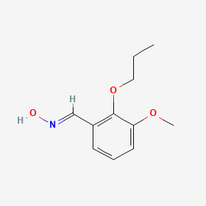 molecular formula C11H15NO3 B3052478 3-Methoxy-2-propoxybenzaldehyde oxime CAS No. 41828-04-0