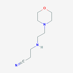 molecular formula C9H17N3O B3052479 3-[(2-Morpholin-4-ylethyl)amino]propanenitrile CAS No. 41832-84-2