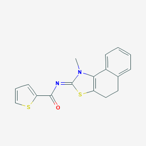 molecular formula C17H14N2OS2 B305248 N-(1-methyl-4,5-dihydronaphtho[1,2-d][1,3]thiazol-2(1H)-ylidene)-2-thiophenecarboxamide 
